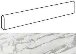 ADV9 Marvel Statuario Select Battiscopa Lappato 7.2x60