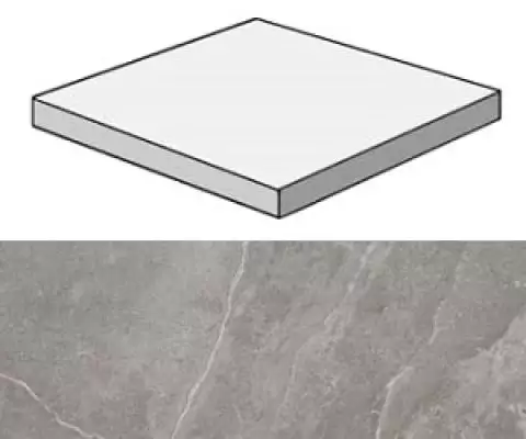 ADXS Marvel Grey Fleury Scalino Angolare 33x33