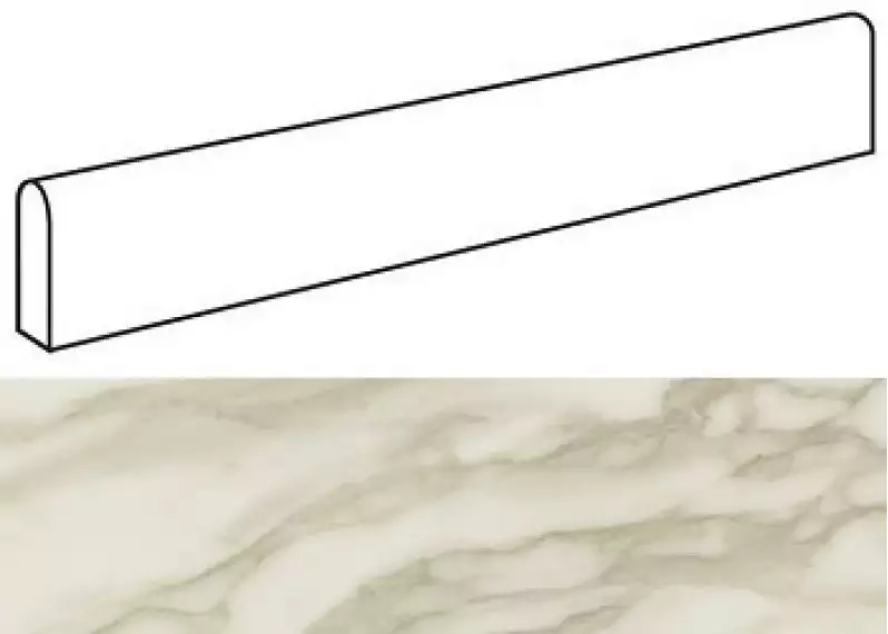 AFBD Marvel Royal Calacatta Battiscopa Lappato 7.2x60