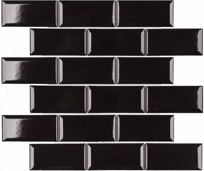 AM84445 Мозаика Metro Black Glossy 4.5х9.5 28.8х29.4х6.5