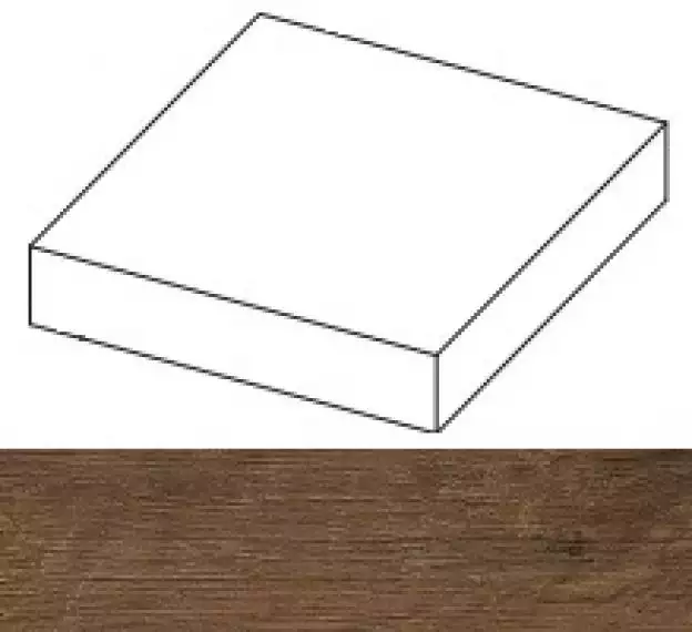 ANL0 Axi Dark Oak Scalino Angolare DX 22.5x22.5