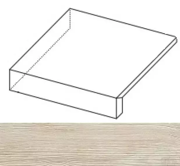 ANL1 Ступени Axi White Pine Scalino Angolare SX 22.5x22.5