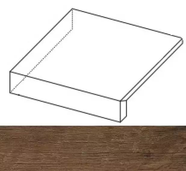 ANL7 Ступени Axi Dark Oak Scalino Angolare SX 22.5x22.5