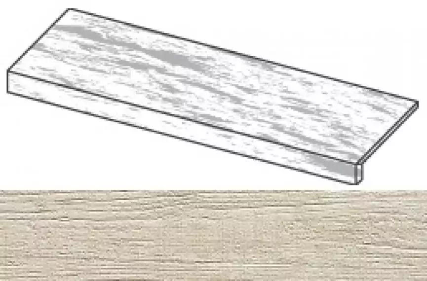 ANMM Axi White Pine Elemento L Strutturato 22.5x90x4