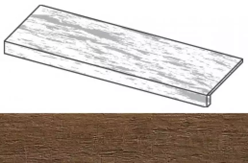 ANMR Axi Dark Oak Elemento L Strutturato 22.5x90x4