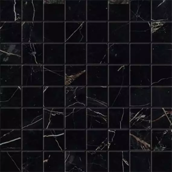 AOVI Marvel Black Atlantis Mosaico Matt 30x30