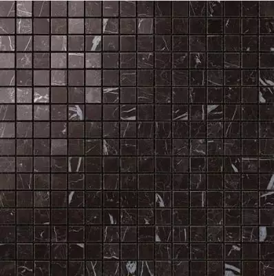 AS3U Marvel Nero Marquina Mosaico Lappato 30x30