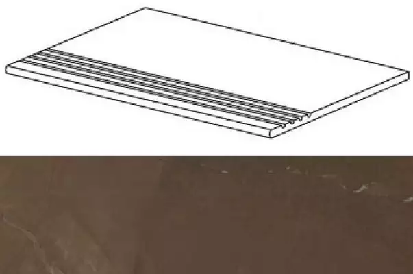 ASLU Marvel Bronze Gradino 30x60