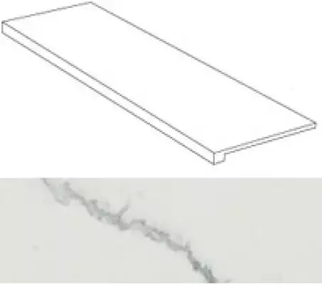 ASMH Marvel Calacatta Scalino 33x90