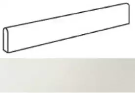 AUIP Arkshade White Battiscopa Lappato 7.2x60