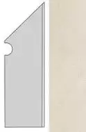 AUO3 Kone White Battiscopa Sag.Dx. 7.2x30