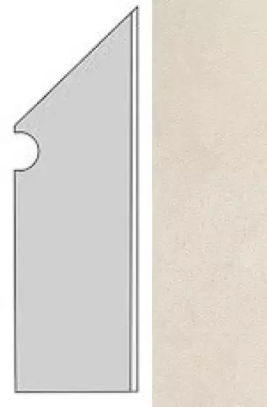 AUO3 Kone White Battiscopa Sag.Dx. 7.2x30