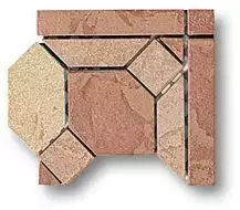Ardesia Angolo A Naturale 15x15