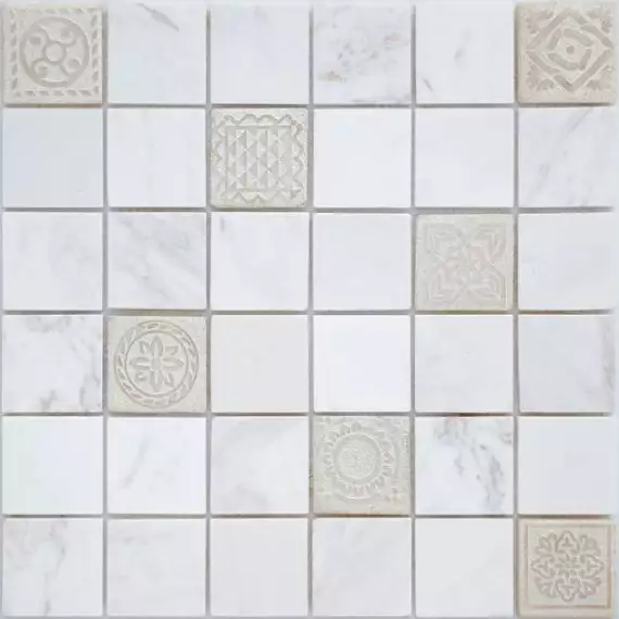 Art Dolomiti bianco MAT 48x48x8 300x300x8
