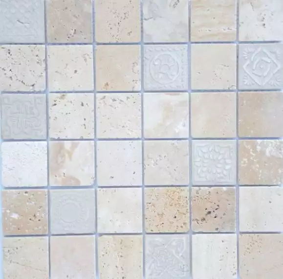 Art Travertino beige MAT 48x48x8 300x300x8