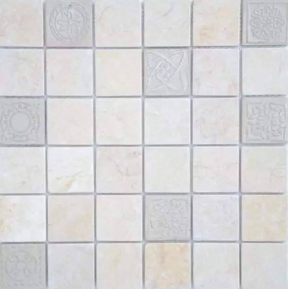 Art Travertino silver MAT 48x48x8 300x300x8
