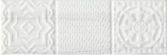 Belvedere Relieve Blanco 10x30