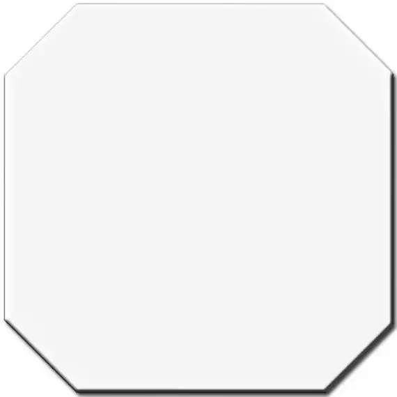 Bianco ottagono matt 20x20