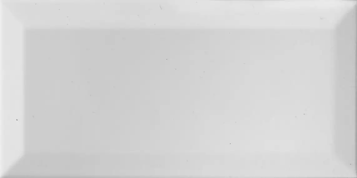 Blanco Brillo Bisel 10x20