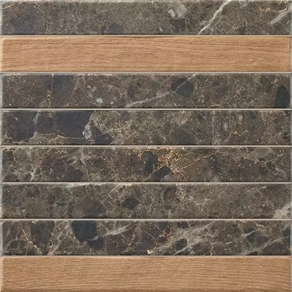 Capri Brick Black Mix 35x35