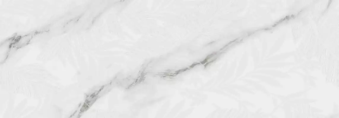 Carrara Leaves White 31.6x90