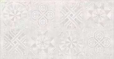 Cemento декор белый структурный Rett 120x60