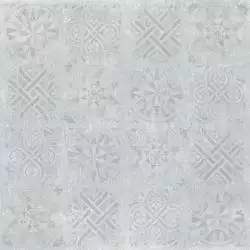Cemento декор светло-серый структурный Rett 120x120