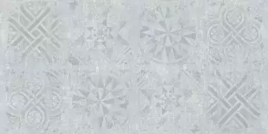 Cemento декор светло-серый структурный Rett 120x60