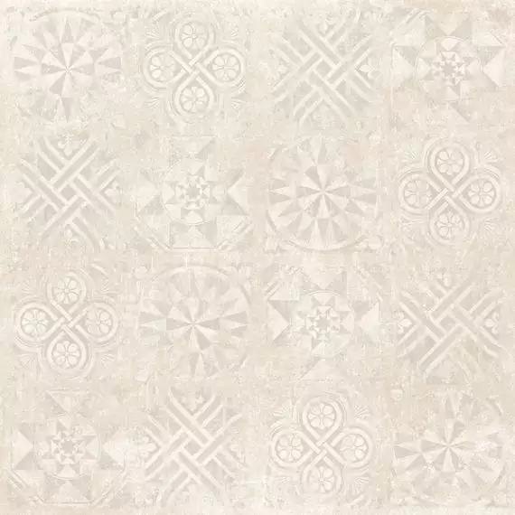 Cemento декор светлый беж структурный Rett 120x120