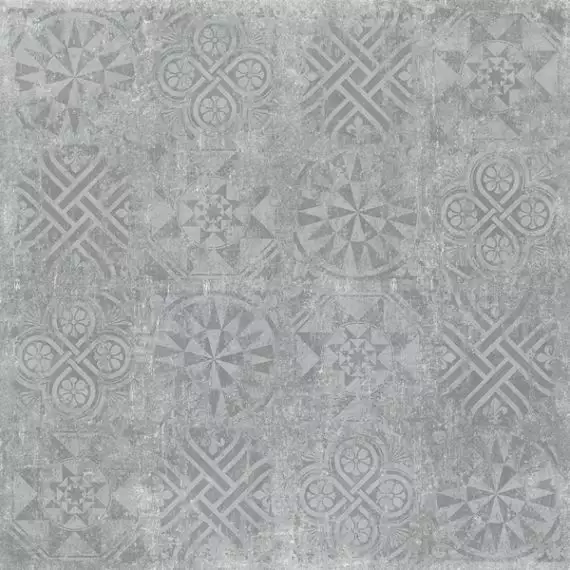 Cemento декор серый структурный Rett 120x120
