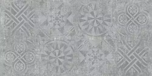 Cemento декор серый структурный Rett 120x60