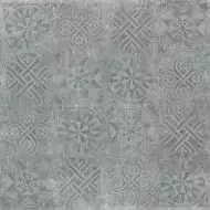 Cemento декор темно-серый структурный Rett 120x120