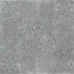 Cemento декор темно-серый структурный Rett 120x120