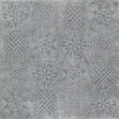 Cemento декор темно-серый структурный Rett 120x120