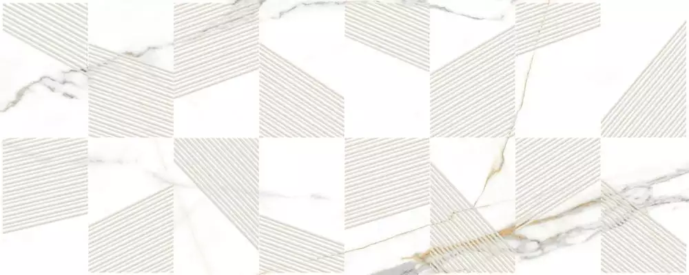 Champagne Mosaic Декор белый 20х50