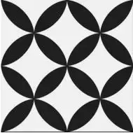 Circle Black Pre-Cut 45x45