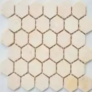 Crema Marfil MAT hex 18x30x6 295x305x6