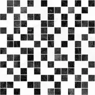 Crystal чёрный+белый 30х30