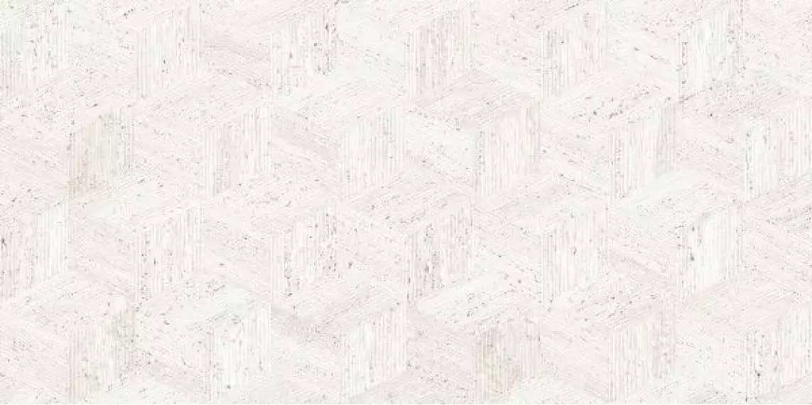 Cube White Nat 3D 60x120