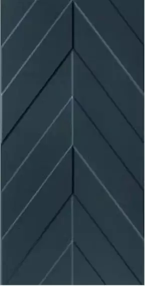D734 4D Chevron Deep Blue Matt 40х80