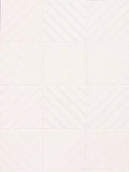 E062 4D Diagonal White 20х20