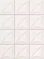 E063 4D Flower White 20x20