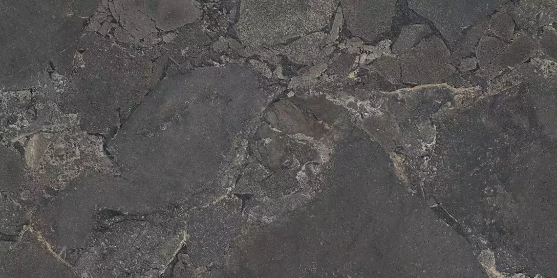 EML4 Керамогранит Unique Infinity Cobblestone Black Naturale Rett 9mm 60x120