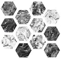 Ebru Shiny Hexa 23.2x26.7