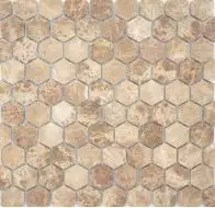 Emperador light MAT hex 18x30x6 285x305x6