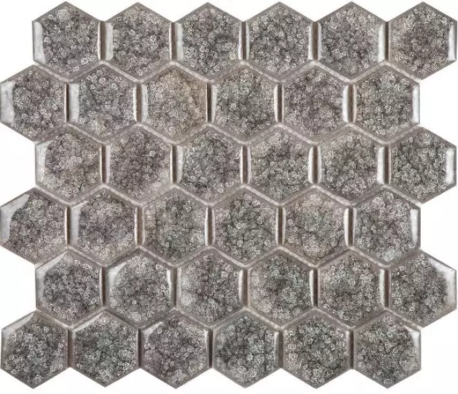 Esagono griggio (50x44) 28.5x24.5x8