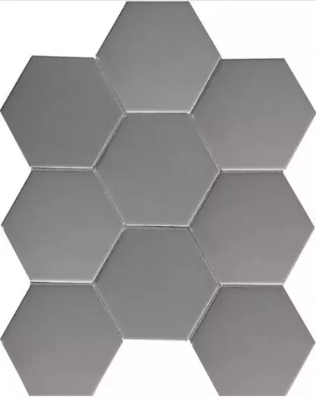 FQ21016 Мозаика Hexagon big Grey Matt 25.6х29.5