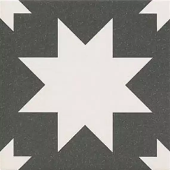 Fired Star Black Mate 20x20