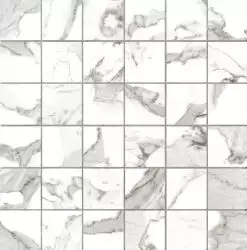 G20402 Calacatta Mosaico Lappato 30x30 (Tozz. 5x5)