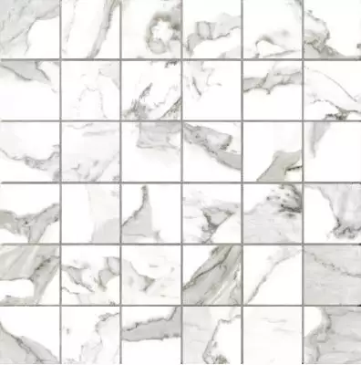 G20402 Calacatta Mosaico Lappato 30x30 (Tozz. 5x5)